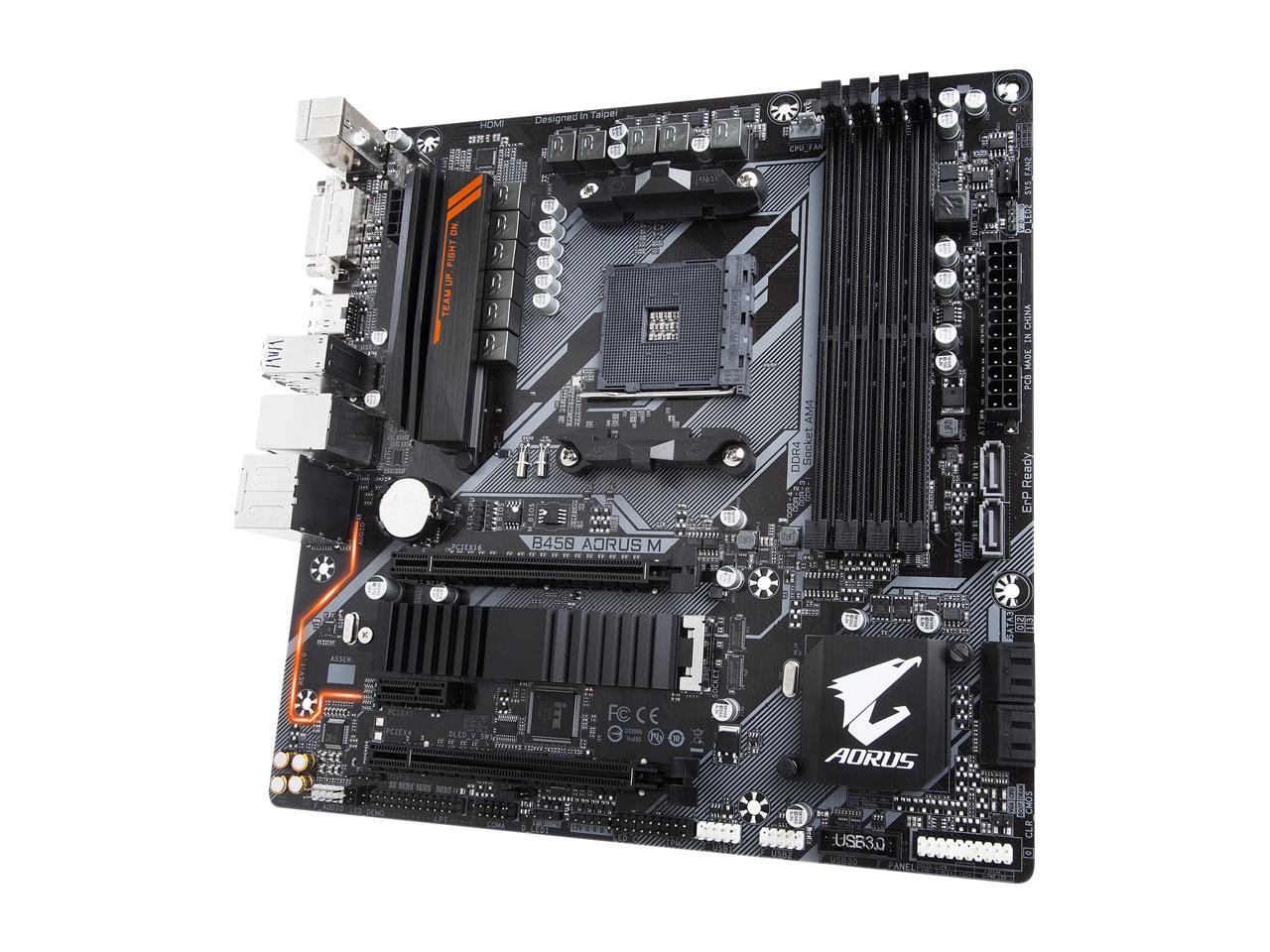 Gigabyte Motherboard B450 Aorus M Am4 Amd B450 Sata 6Gb/S – TeciSoft