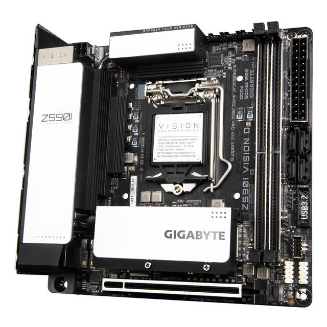 Gigabyte Z590I Vision D Socket Lga1200/ Intel Z590/ Ddr4/ Sata3&Usb3.2/ M.2/ Wifi&Bluetooth/ Mini-Itx Motherboard
