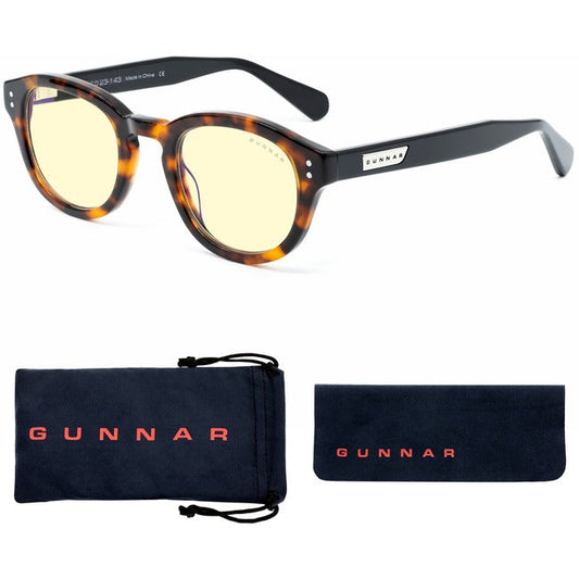 Gunnar Gaming & Computer Glasses - Emery, Tortoise/Onyx, Amber Tint