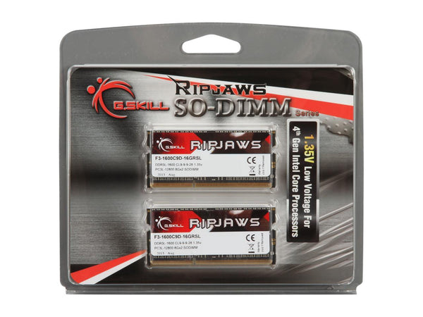 G.Skill Ripjaws Series 16Gb (2 X 8Gb) 204-Pin Ddr3 So-Dimm F3