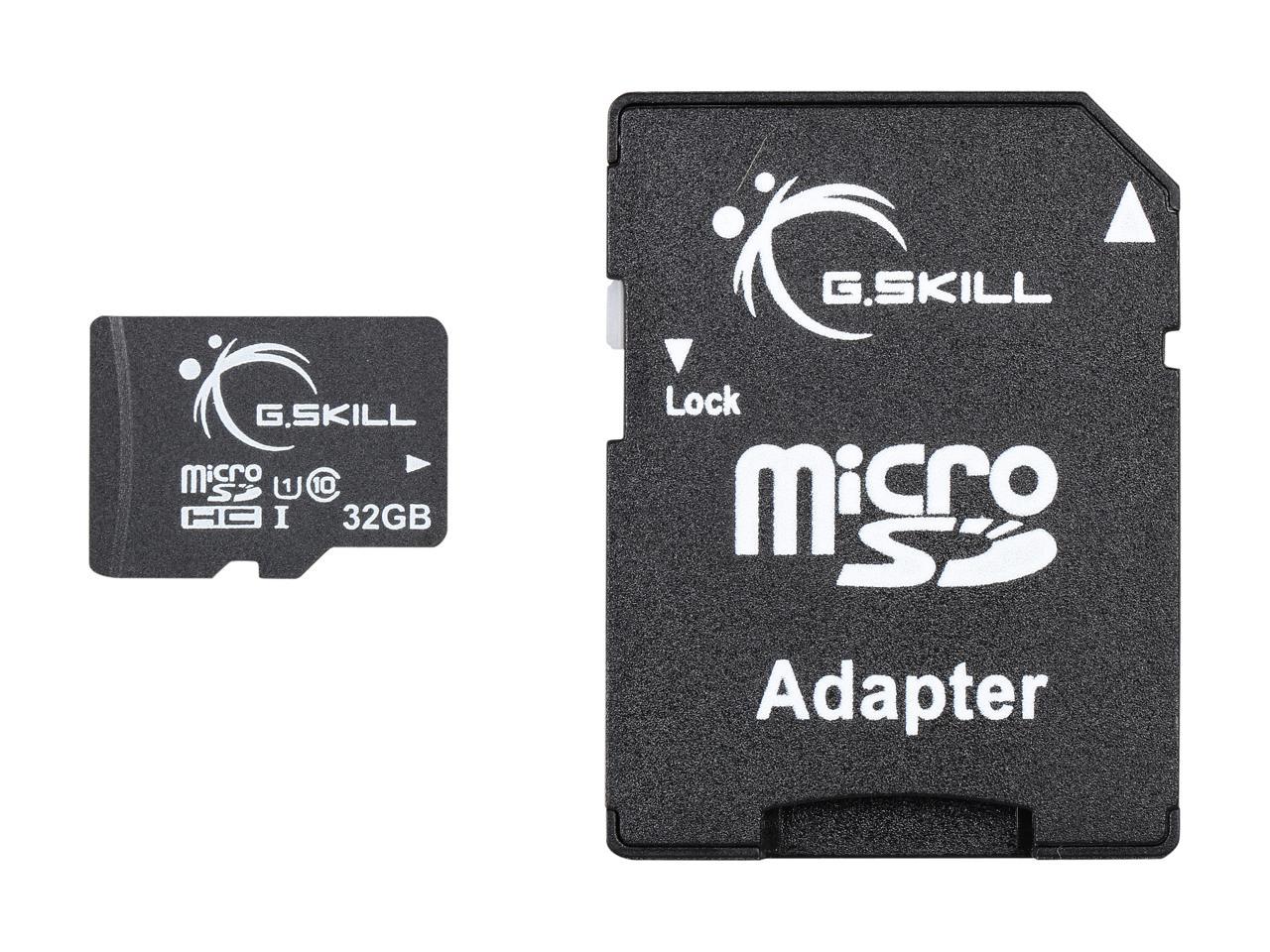 G.Skill 64Gb Microsdxc Uhs-I/U1 Class 10 Memory Card With Adapter (Ff-Tsdxc64Ga-U1)