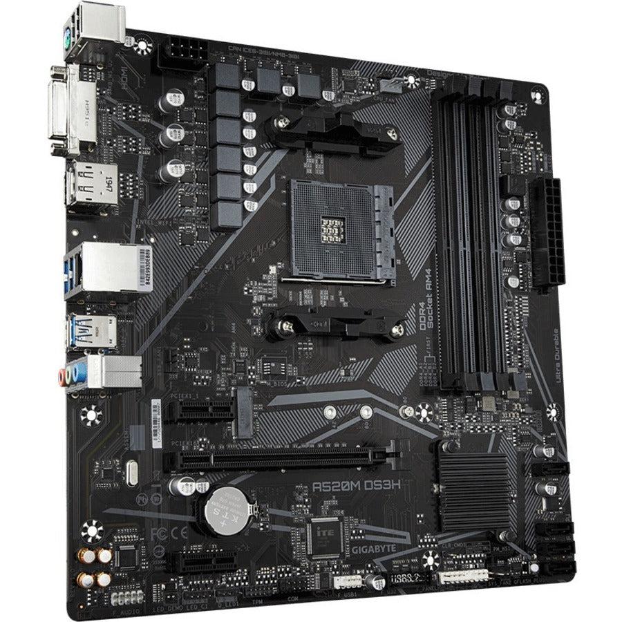 Gigabyte A520M Ds3H Socket Am4/ Amd A520/ Ddr4/ Sata3&Usb3.2/ M.2/ Micro Atx Motherboard