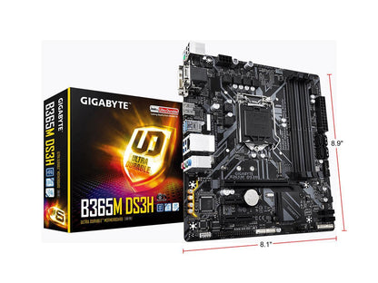 Gigabyte B365M Ds3H Lga 1151 (300 Series) Intel B365 Sata 6Gb/S Micro Atx Intel Motherboard B365M Ds3H