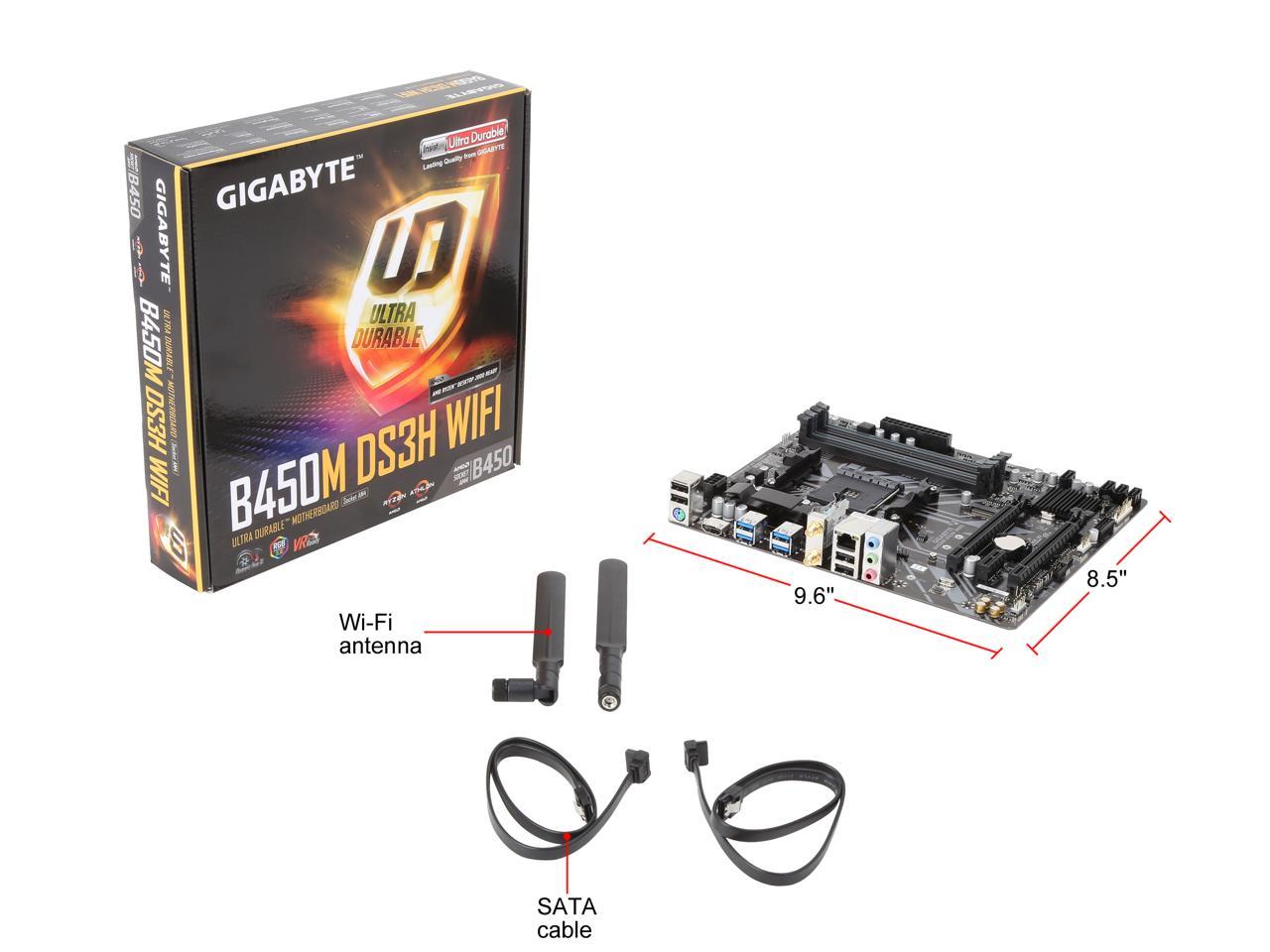 Gigabyte b450m ds3h amd b450 hot sale