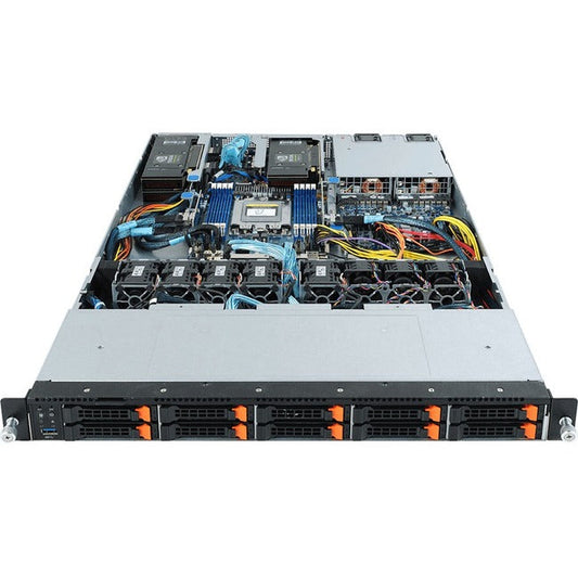 Gigabyte R162-Z10 Barebone System - 1U Rack-Mountable - Socket Sp3 - 1 X Processor Support