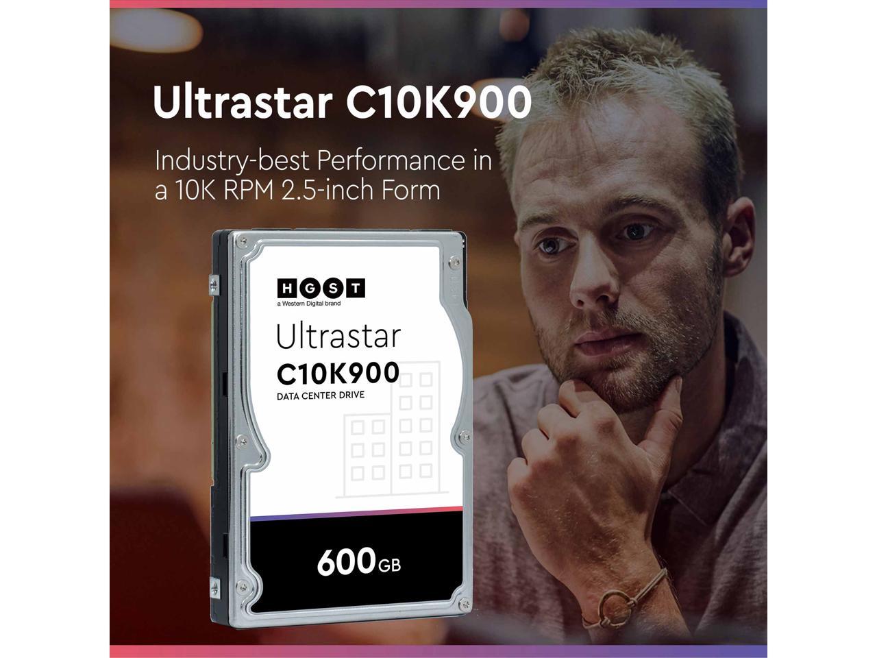 Hgst Ultrastar C10K900 600Gb 10K Rpm Sas 6Gb/S 64Mb Cache 2.5" Enterprise Hard Drive (Huc109060Css601)