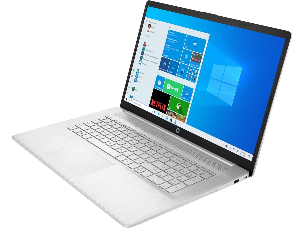 Hp 17T Laptop, 17.3" Hd+ Touchscreen, Intel Core I7-1165G7 Processor, 32Gb Ram, 1Tb Pcie Ssd, Wi-Fi 6, Backlit Keyboard, Windows 10 Home, Silver