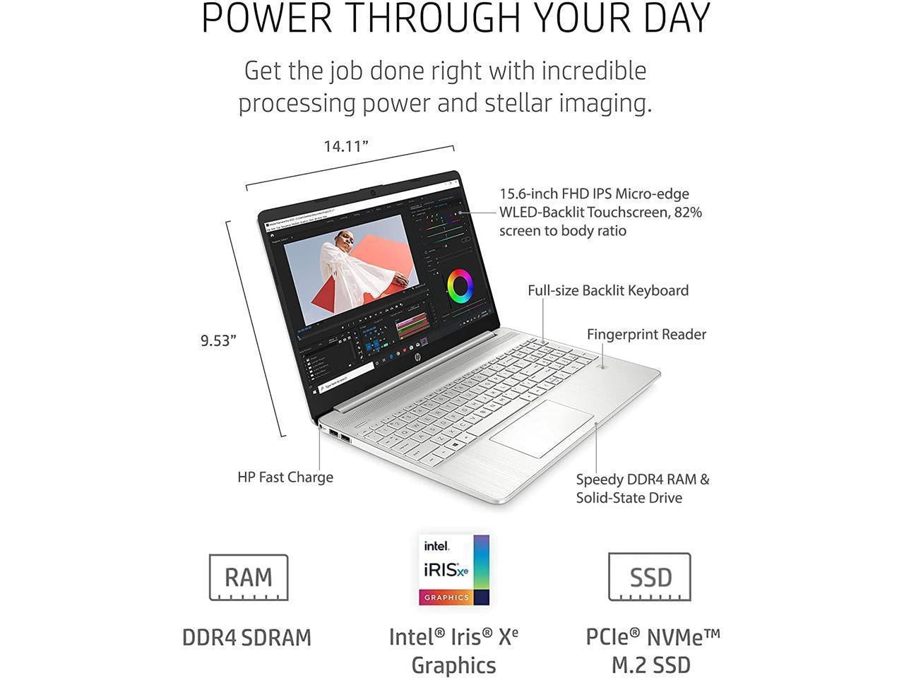 Hp Newest Business Laptop, 15.6" Fhd Touchscreen, Intel Core I7-1165G7 Processor, 32Gb Ddr4 Ram, 2Tb