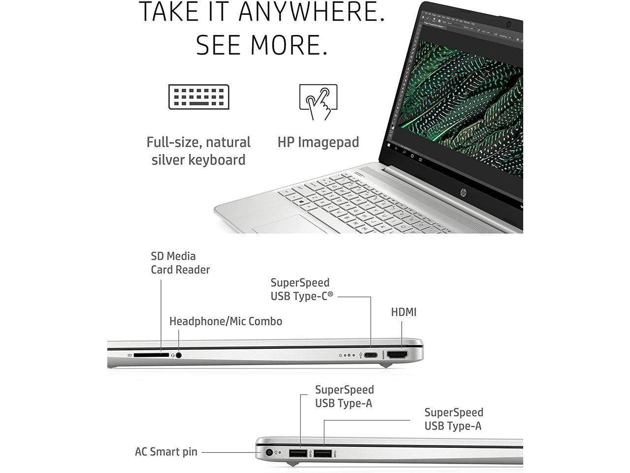 Hp Newest Business Laptop, 15.6" Fhd Touchscreen, Intel Core I7-1165G7 Processor, 64Gb Ddr4 Ram, 2Tb