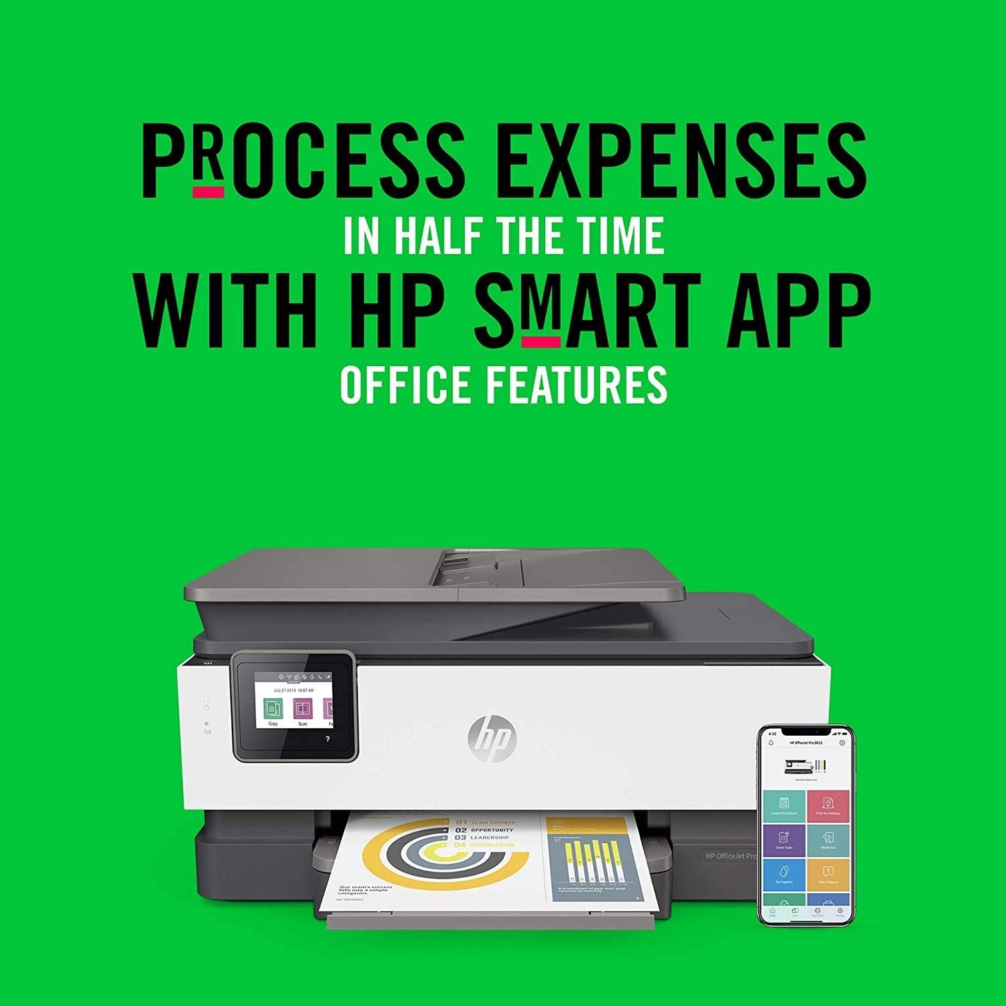 Hp Officejet Pro 8025 All-In-One Wireless Printer, Smart Home Office Productivity