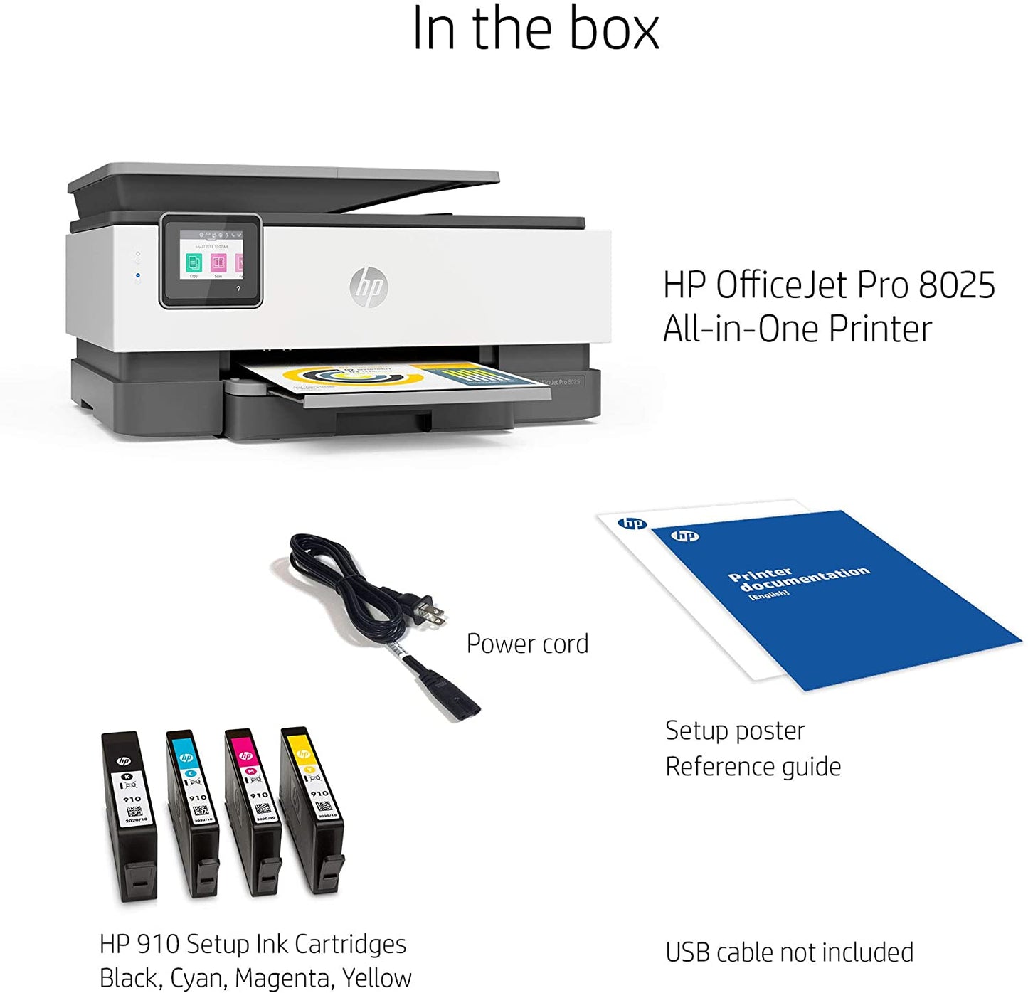 Hp Officejet Pro 8025 All-In-One Wireless Printer, Smart Home Office Productivity