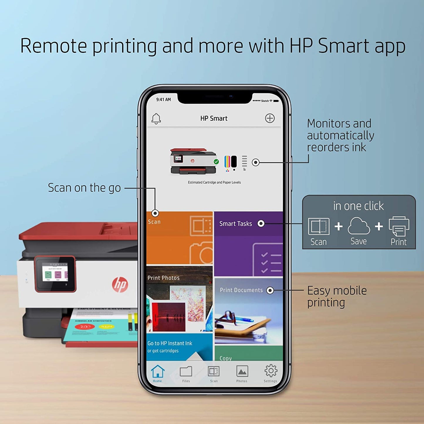 Hp Officejet Pro 8035 All-In-One Wireless Printer - Includes 8 Months Of Ink