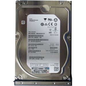 Hpe 2 Tb Hard Drive - 3.5" Internal - Sata (6Gb/S Sas)