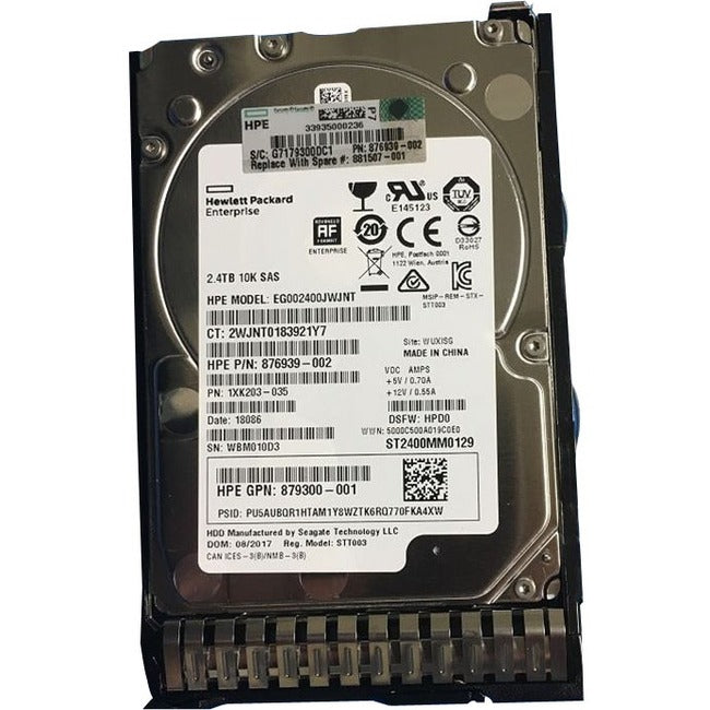 Hpe 2.40 Tb Hard Drive - 2.5" Internal - Sas (12Gb/S Sas)