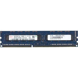 Hpe 4Gb, Pc3-12800E, Dual-Rank X8