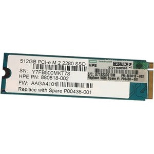 Hpe 512 Gb Solid State Drive - M.2 2280 Internal - Pci Express Nvme (Pci Express Nvme 4.0) - Read Intensive