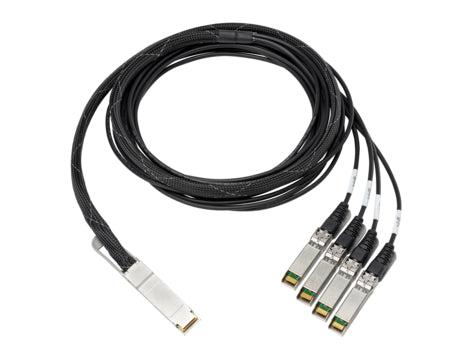 Hewlett Packard Enterprise 100Gb Qsfp28 3M Fibre Optic Cable Qsfp+ 4X Qsfp+ Aluminium, Black