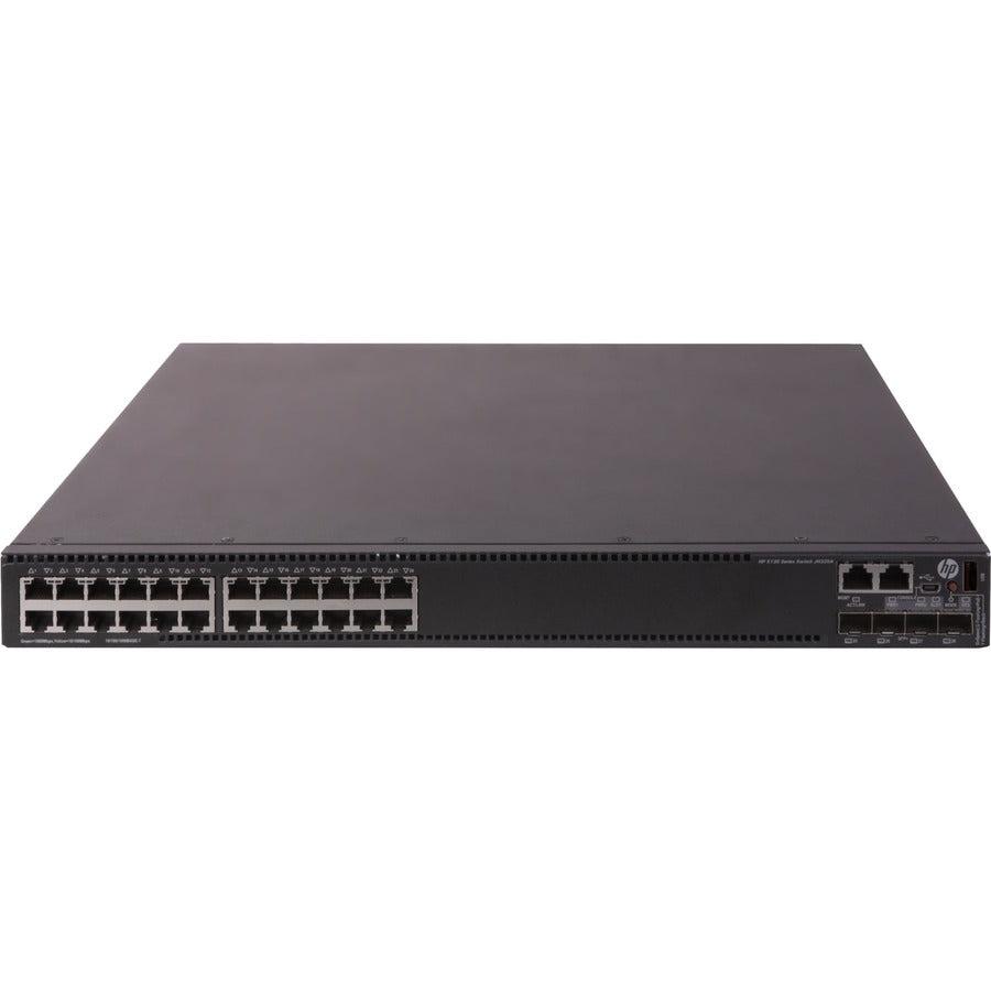 Hewlett Packard Enterprise 5130 24G Poe+ 4Sfp+ 1-Slot Hi Managed L3 Gigabit Ethernet (10/100/1000) Power Over Ethernet (Poe) 1U Black