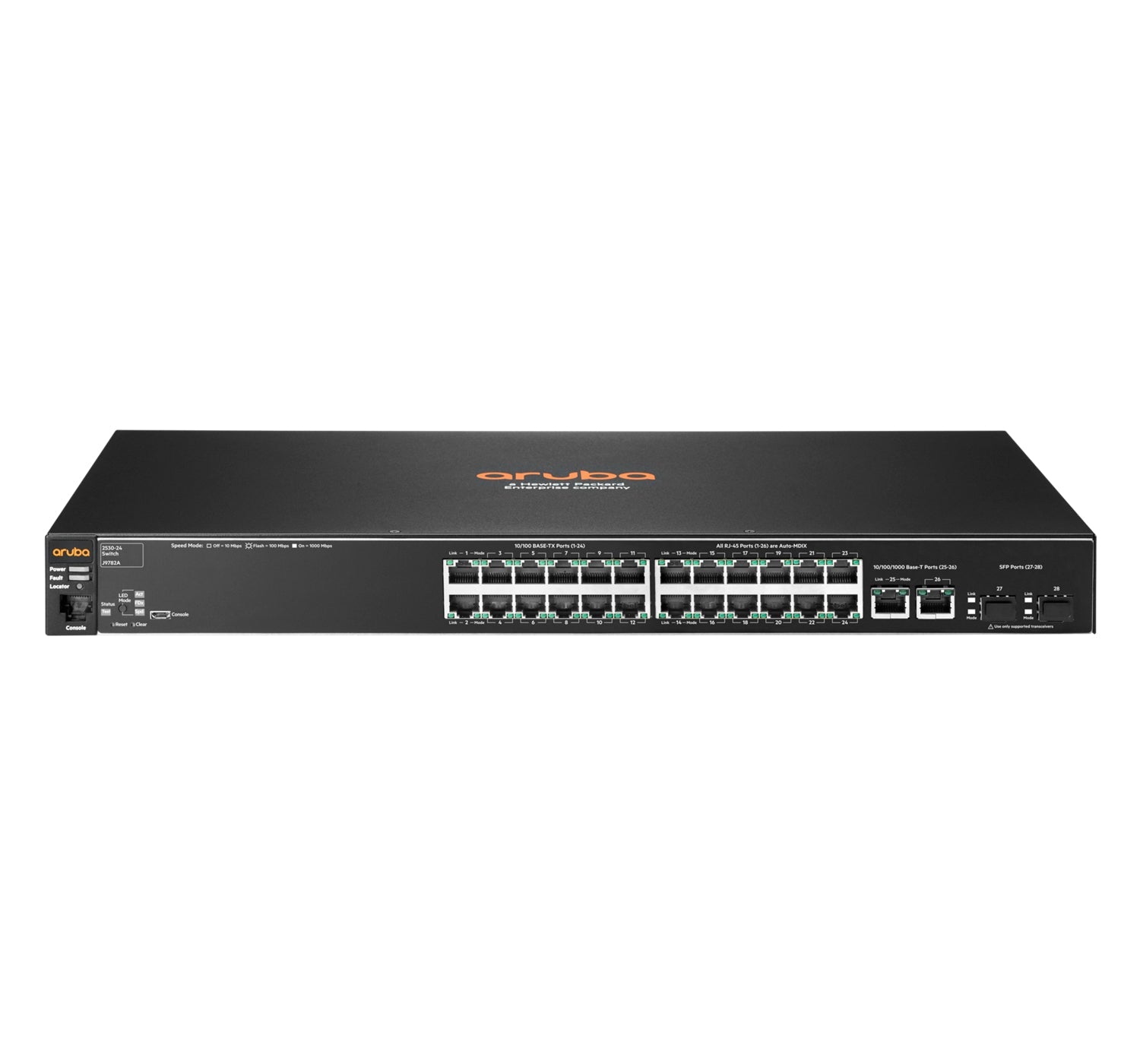 Hewlett Packard Enterprise Aruba 2530 24 Managed L2 Fast Ethernet (10/100) 1U Grey
