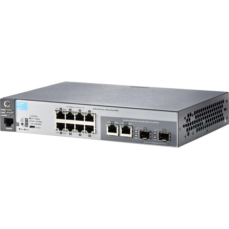 Hewlett Packard Enterprise Aruba 2530 8 Managed L2 Fast Ethernet (10/100) 1U Grey