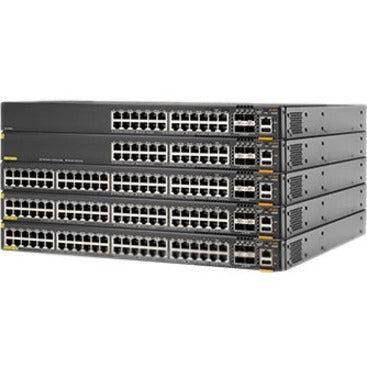 Hewlett Packard Enterprise Aruba 6200F 48G Class4 Poe 4Sfp+ 370W Managed L3 Gigabit Ethernet (10/100/1000) Power Over Ethernet (Poe) 1U Black