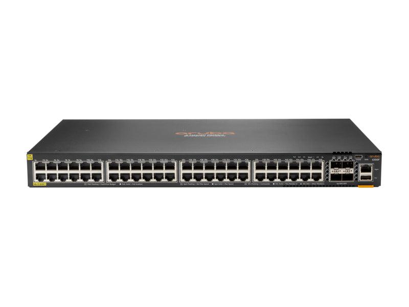 Hewlett Packard Enterprise Aruba 6300F 48-Port 1Gbe Class 4 Poe & 4-Port Sfp56 Managed L3 Gigabit Ethernet (10/100/1000) Power Over Ethernet (Poe) 1U Grey