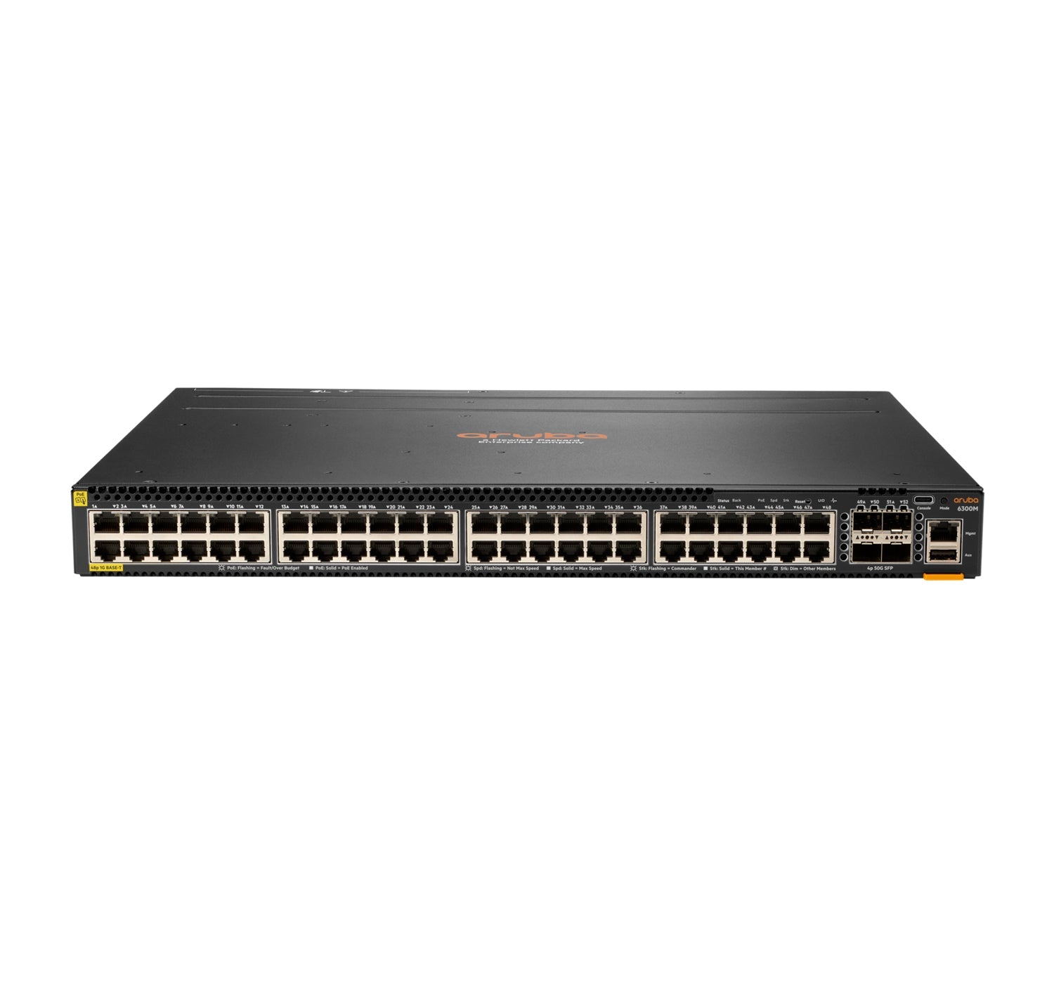 Hewlett Packard Enterprise Aruba 6300M Managed L3 Gigabit Ethernet (10/100/1000) Power Over Ethernet (Poe) 1U Grey