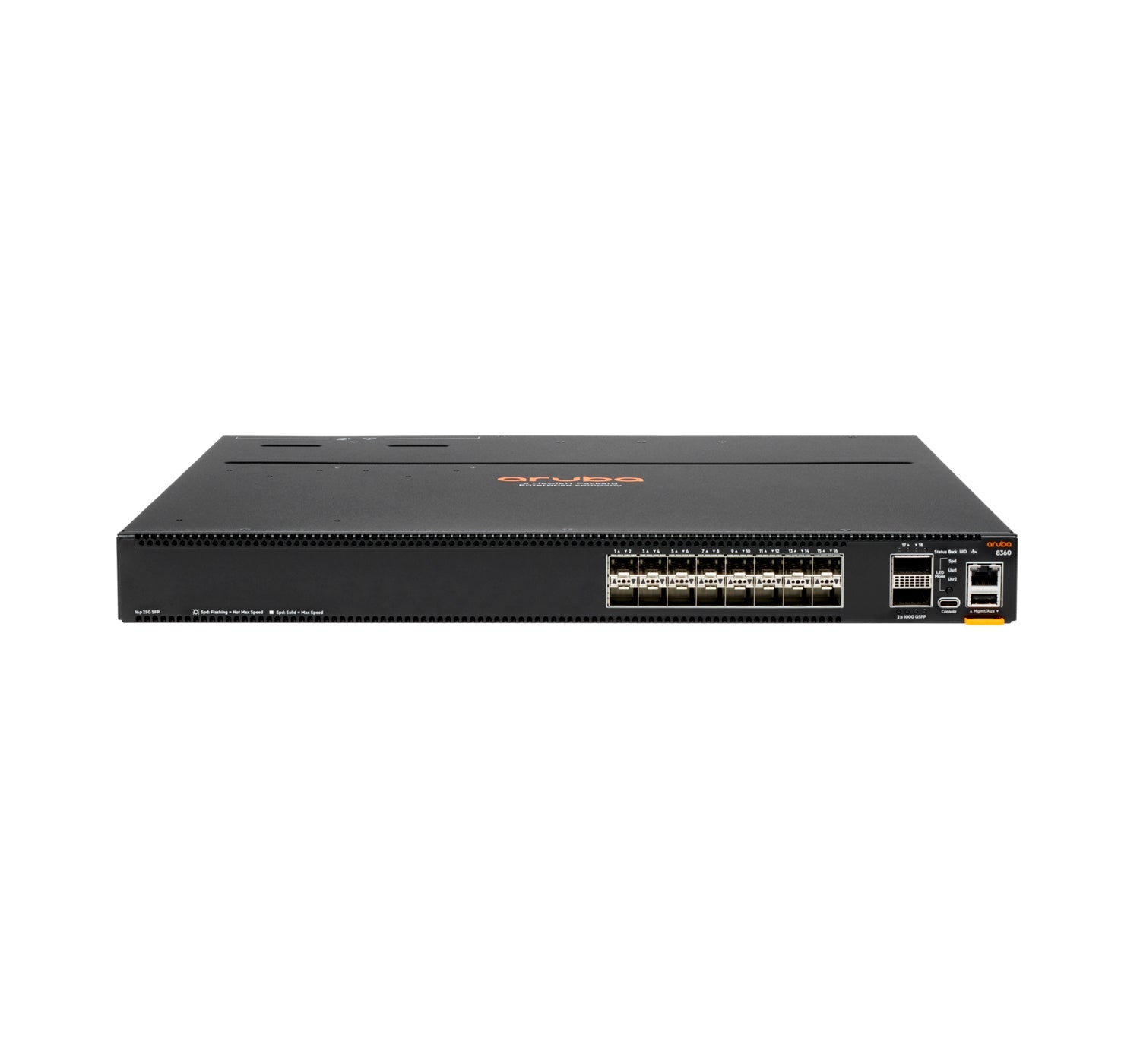 Hewlett Packard Enterprise Aruba 8360-16Y2C Managed L3 1U Black
