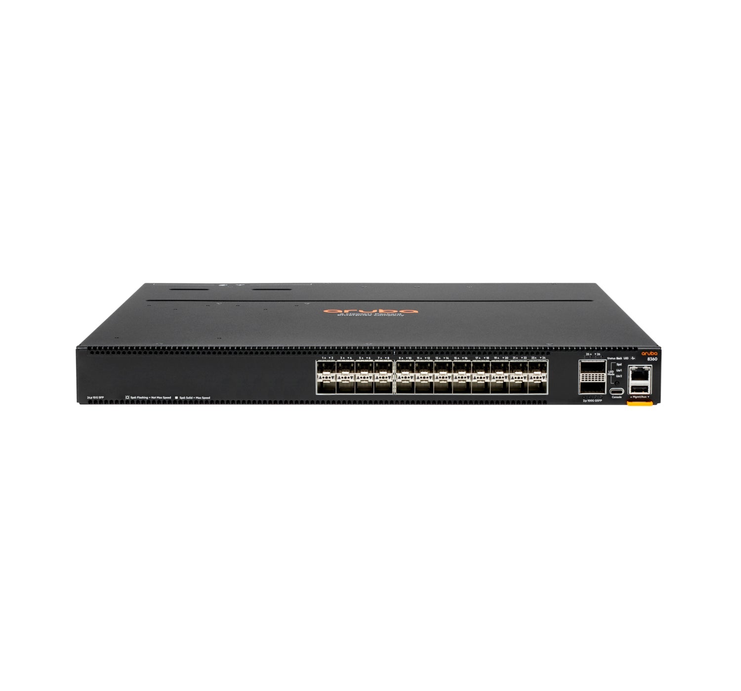 Hewlett Packard Enterprise Aruba 8360-24Xf2C Managed L3 1U Black