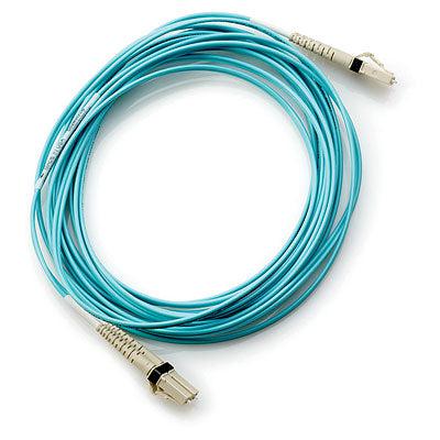 Hewlett Packard Enterprise Lc To Lc Multi-Mode Om3 2-Fiber 5.0M 1-Pack Fibre Optic Cable 5 M Blue