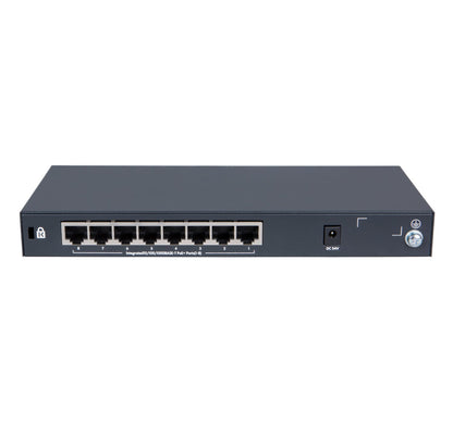 Hewlett Packard Enterprise Officeconnect 1420 8G Poe+ (64W) Unmanaged L2 Gigabit Ethernet (10/100/1000) Power Over Ethernet (Poe) 1U Grey