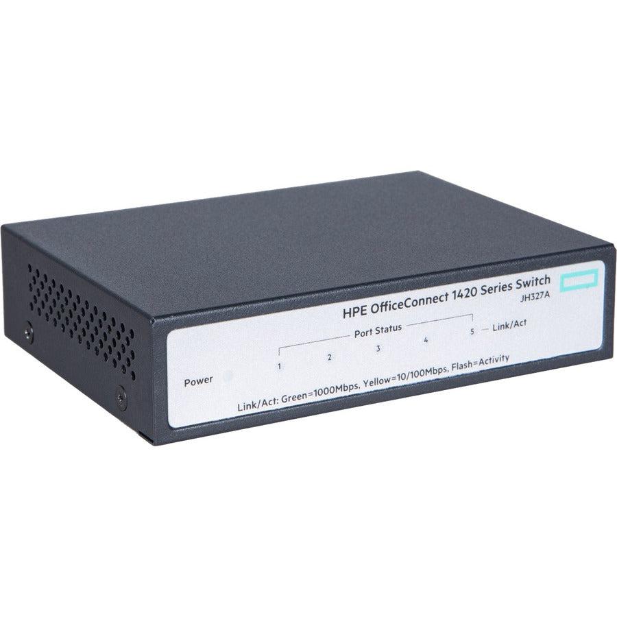 Hewlett Packard Enterprise Officeconnect 1420 5G Unmanaged L2 Gigabit Ethernet (10/100/1000) 1U Grey