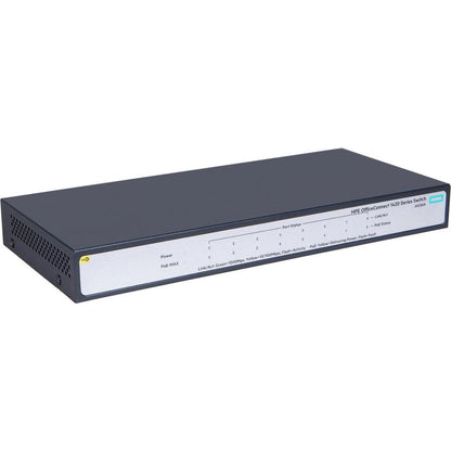 Hewlett Packard Enterprise Officeconnect 1420 8G Poe+ (64W) Unmanaged L2 Gigabit Ethernet (10/100/1000) Power Over Ethernet (Poe) 1U Grey