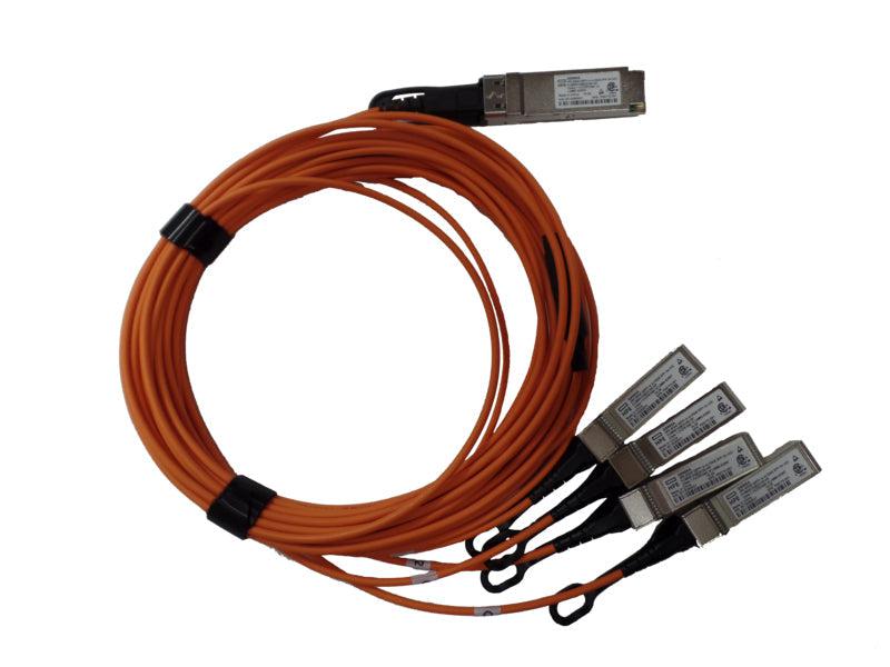 Hewlett Packard Enterprise Q9S66A Fibre Optic Cable 5 M Qsfp+ 4X Sfp+ Orange