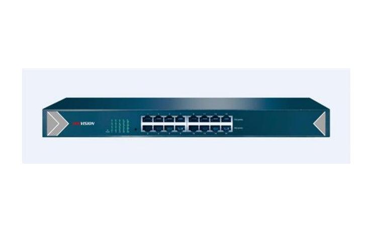 Hikvision Digital Technology Ds-3E0516-E Network Switch Unmanaged L2 Gigabit Ethernet (10/100/1000) 1U Black, Blue