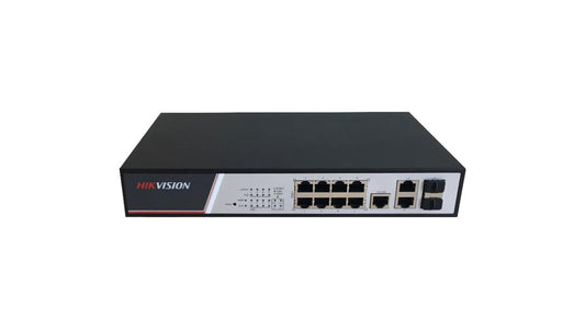 Hikvision Digital Technology Ds-3E2310P Network Switch Managed L2 Fast Ethernet (10/100) Power Over Ethernet (Poe) Black