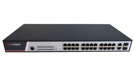 Hikvision Digital Technology Ds-3E2326P Network Switch Managed L2 Fast Ethernet (10/100) Power Over Ethernet (Poe) Black