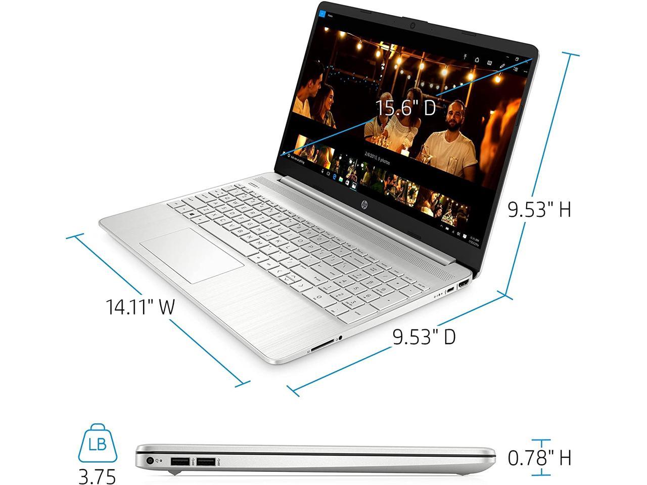 Hp 15.6 Inch Full Hd Custmized Laptop For Business And Student | Amd 6-Cores Ryzen 5-5500 (Beat B03205-8-512-0
