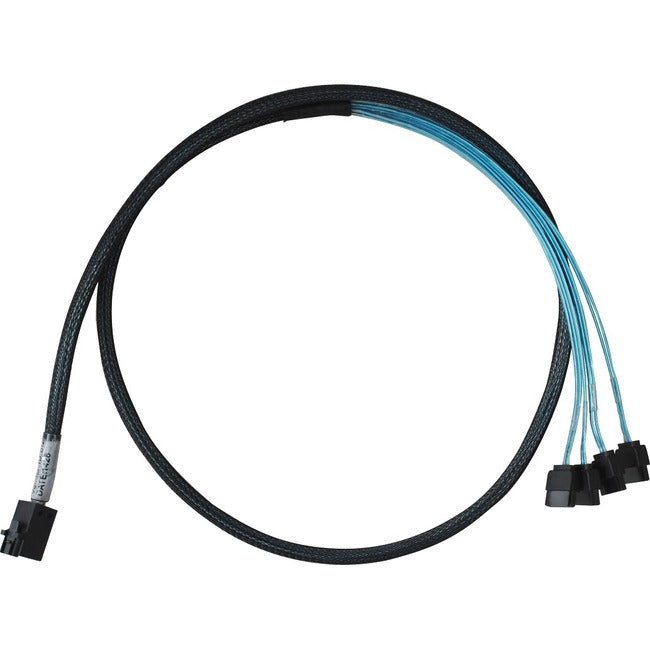 Int Mini-Sas Hd To 4Xsata Cable,Sff-8643 To 4X Sata 1 Meter