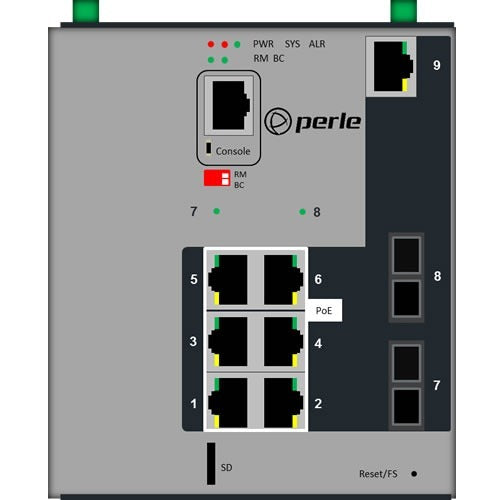 Ids-509G2Pp6C2Md05Xt Poe Switch,6Poe 1Ge 2Xge Sc Mm.5K Xtmp