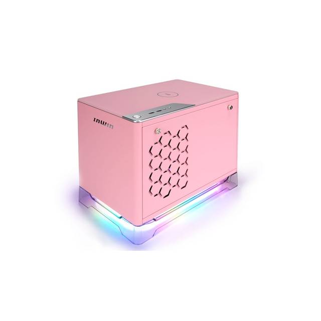 In-Win A1 Plus Pink Mini-Itx Tower With Integrated Argb Lighting - 650W Gold Power Supply