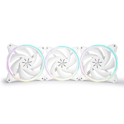 In Win Sirius Pure Asp120 Addressable Rgb Fan Kit White 120Mm (Triple Pack)