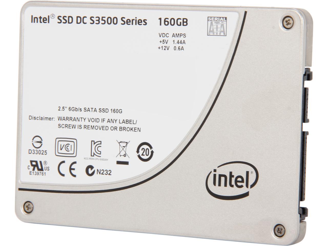 Intel Dc S3500 Ssdsc2Bb160G401 2.5" 160Gb Sata 3.0 6Gb/S Mlc Solid State Drive