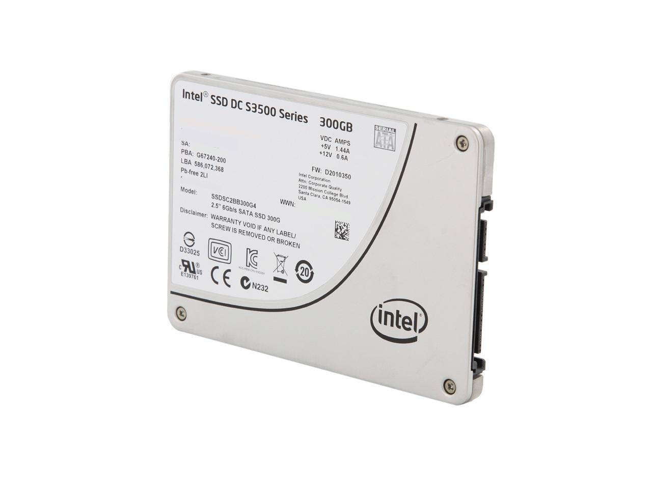 Intel Dc S3500 Ssdsc2Bb300G401 2.5" 300Gb Sata 3.0 6Gb/S Mlc Solid State Drive