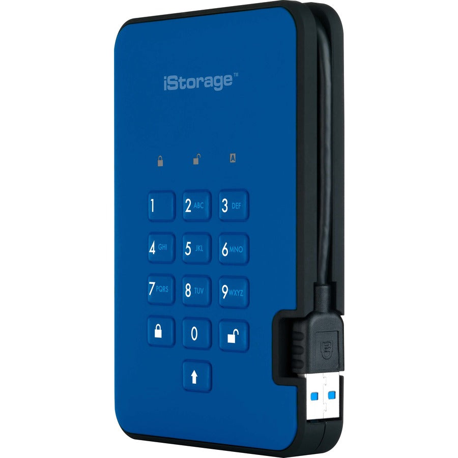 Istorage Diskashur2 2 Tb Portable Rugged Hard Drive - 2.5" External - Blue - Taa Compliant