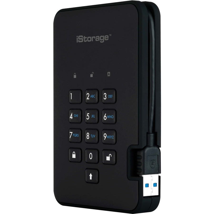 Istorage Diskashur2 2 Tb Portable Rugged Hard Drive - 2.5" External - Phantom Black - Taa Compliant