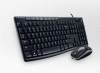 Logitech Desktop MK200 Mouse & Keyboard Combo(Black)  2