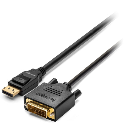 Kensington Displayport 1.1 (M) To Dvi-D (M) Passive Unidirectional Cable, 1.8M (6Ft)