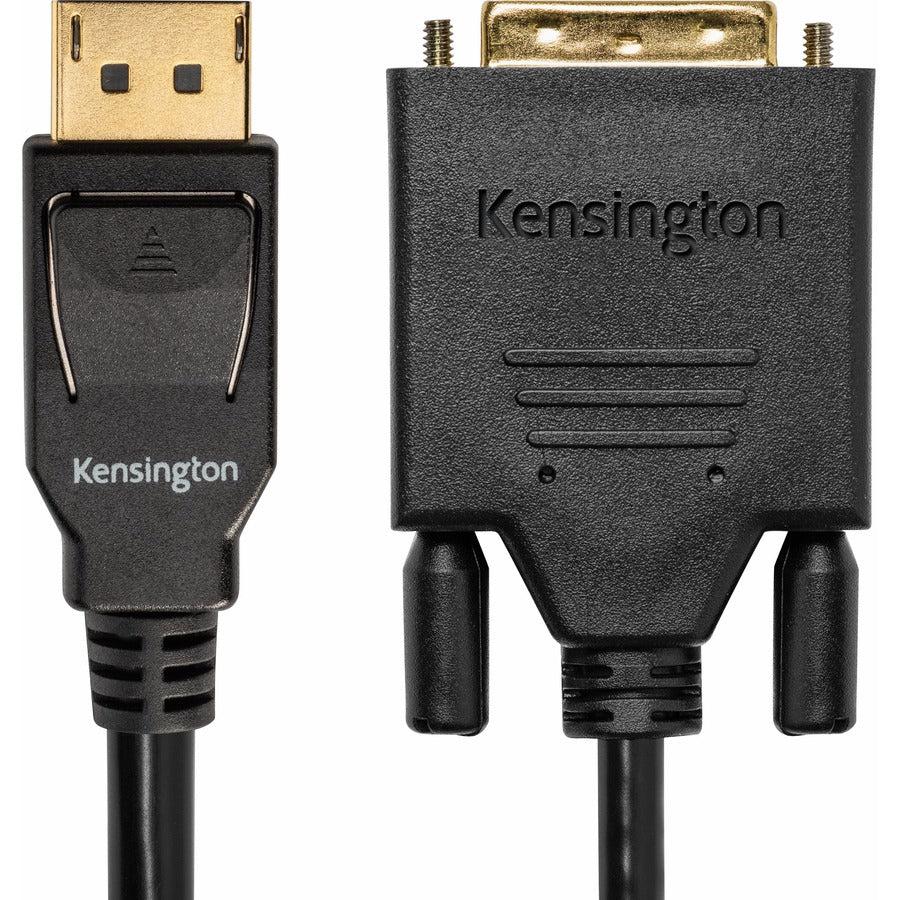 Kensington Displayport 1.1 (M) To Dvi-D (M) Passive Unidirectional Cable, 1.8M (6Ft)