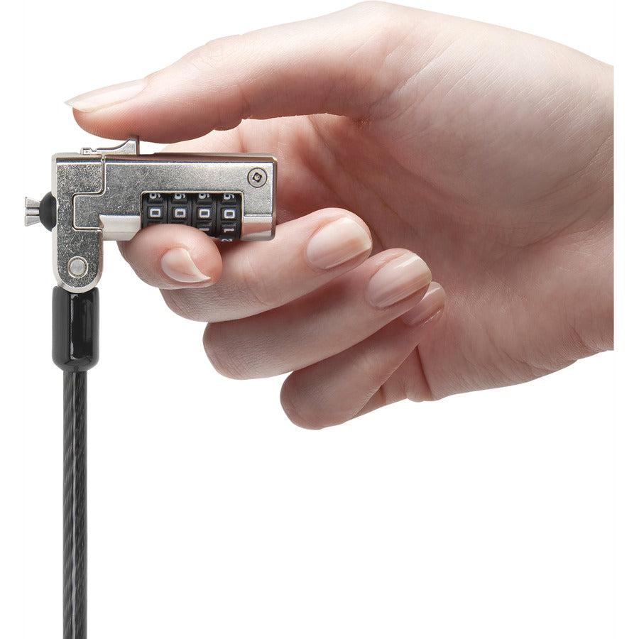 Kensington N17 Serialized Combination Lock For Wedge-Shaped Slots 25-Pack Cable Lock Black, Metallic 1.8 M